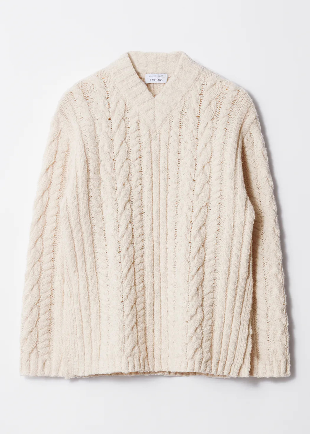 Cable-Knit V-Neck Jumper | & Other Stories UK