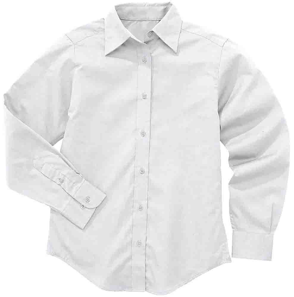 River's End  Womens Ezcare Pinpoint Shirt Long Sleeve Button Up Shirt Casual Tops Casual  Shirt -... | Walmart (US)
