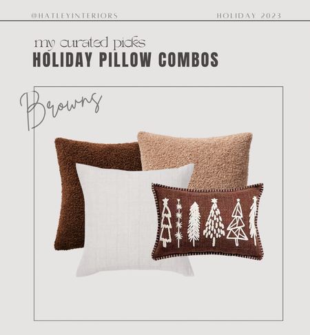 brown & neutrals christmas pillow combo 

holiday pillow combo, christmas pillows, brown christmas pillows, winter pillow combo, fuzzy pillow, teddy pillow, sherpa pillow, boucle pillow, christmas tree pillow, affordable pillow combos, holiday decor, christmas decor 

#LTKSeasonal #LTKHoliday #LTKfindsunder50