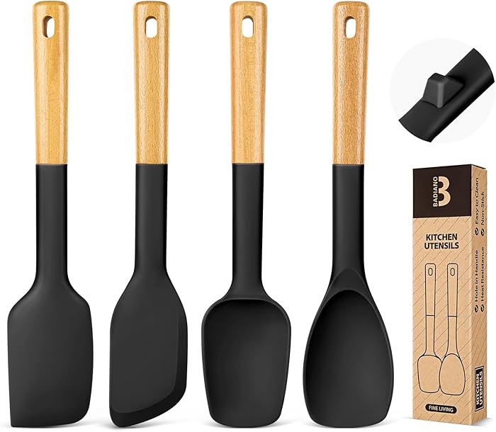 Silicone Spatula Spoon Set, Great for Mixing, Folding, Scraping, and Spreading, Sturdy BPA-Free M... | Amazon (US)