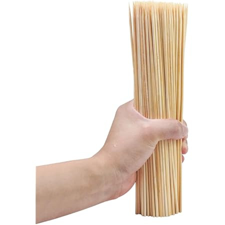 DTmasao 200PCS 12 inch Bamboo Skewers for Wooden Sticks， BBQ，Appetiser，Fruit，Cocktail，K... | Amazon (US)