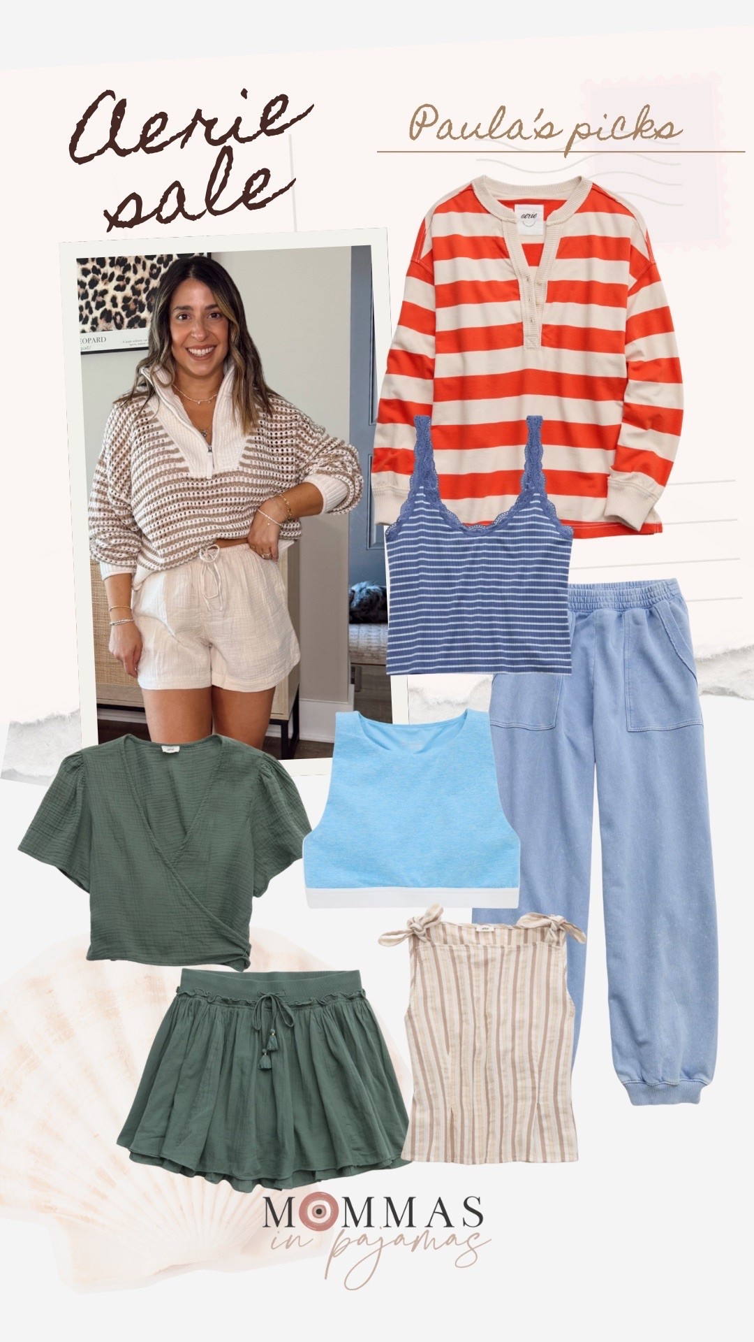 @Aerie is having a super good sale right now, and these are my favorites that are all 30-50% off! From the cutest comfy lounge pants, to a crochet quarter zip sweater you need to check these out! 
Terry striped henley, full bust friendly sports bra, tie should tank top, linen pants

#LTKPetite #LTKSaleAlert #LTKSeasonal
