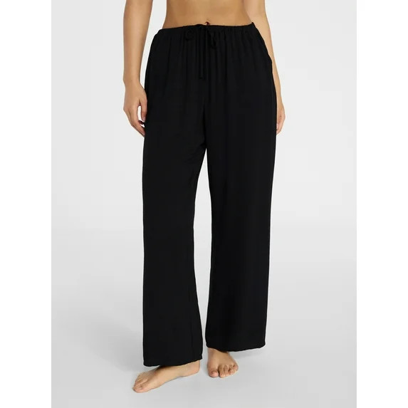 No Boundaries Wide Leg Pants Bikini Coverup, Women's XXS-XXL | Walmart (US)