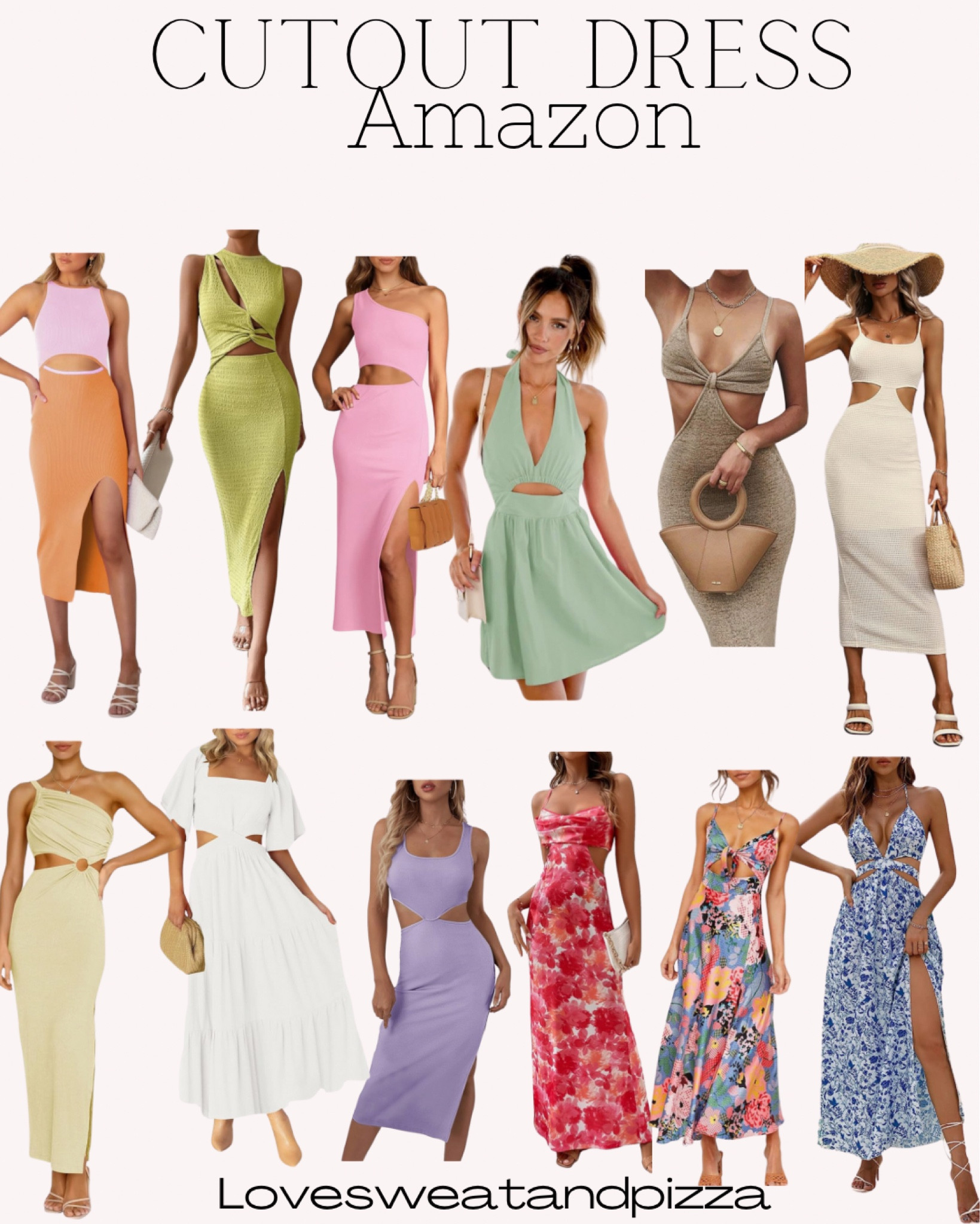 sexy brunch dress SHEIN LUNE White Striped Summer Casual Sexy Brunch Golf Print Elegant Twist  Waist High Slit Sleeveless Midi Dress Women Knit Texture Bodycon Wedding