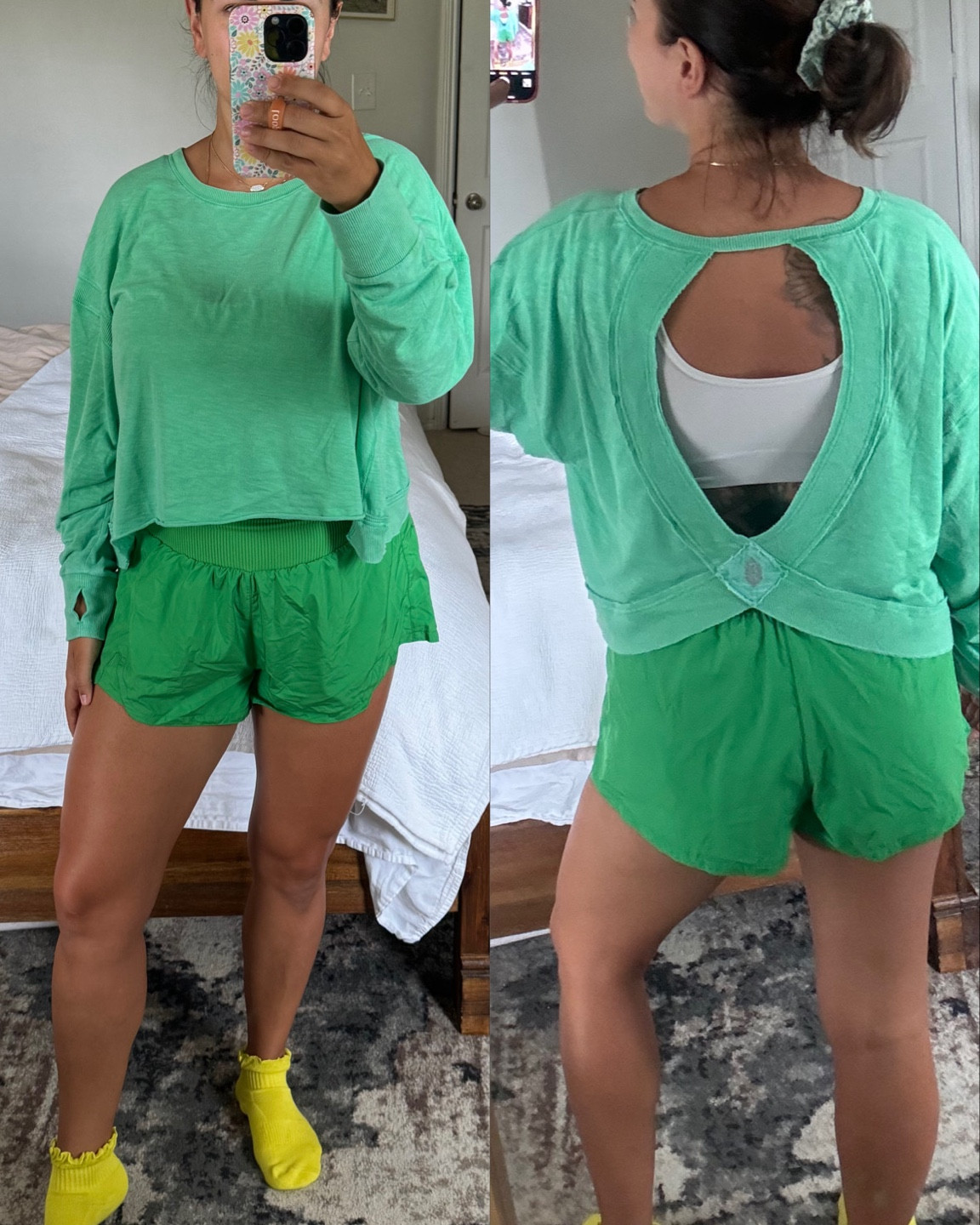 Free people Outfit
Wearing a medium in both y free people shorts and free people top! Ruffle socks are under $20!

#LTKMidsize #LTKFindsUnder100 #LTKFindsUnder50