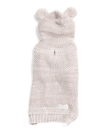 Marbled Cozy Pet Sweater With Ears | TJ Maxx