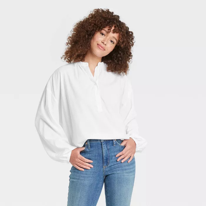 Women's Balloon Long Sleeve Poet Top - Universal Thread™ | Target