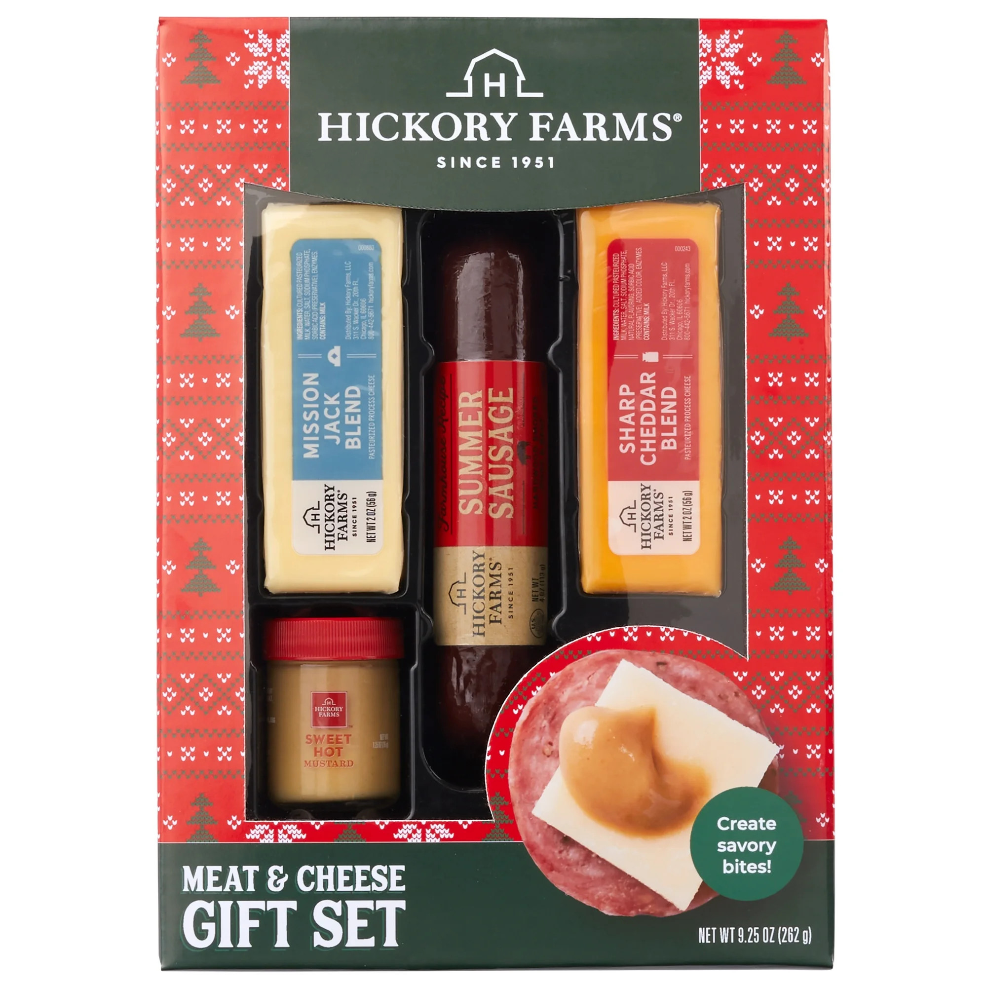 Hickory Farms $9.97 Meat & Cheese Gift Box Gourmet Charcuterie Set | Walmart (US)