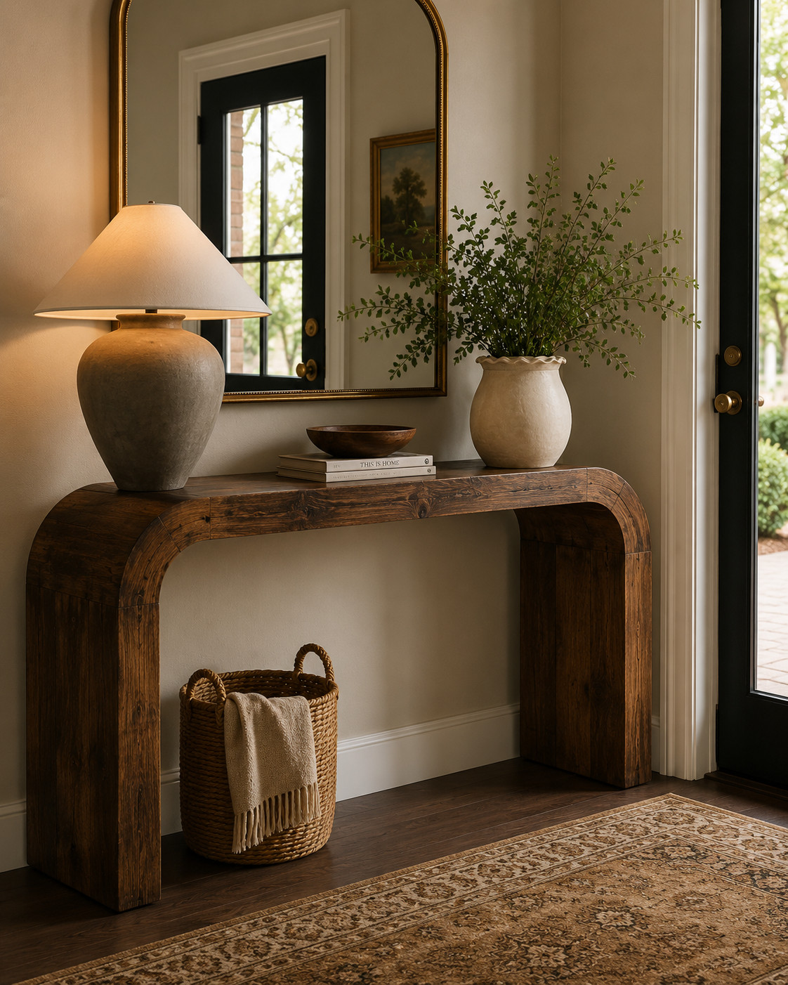 entry console, entryway, mirror, lamp, decor, Coffee table, living room Home details linked ✨ Amazon, Etsy, Wayfair, Target, Restoration Hardware, Pottery Barn, Arhaus, Walmart, Studio McGee, Serena & Lily, Crate & Barrel, West Elm, Threshold, HomeGoods, and more 🤍 Furniture, decor, lighting, rugs, mirrors, styling pieces, and organization favorites  

 #LTKHome