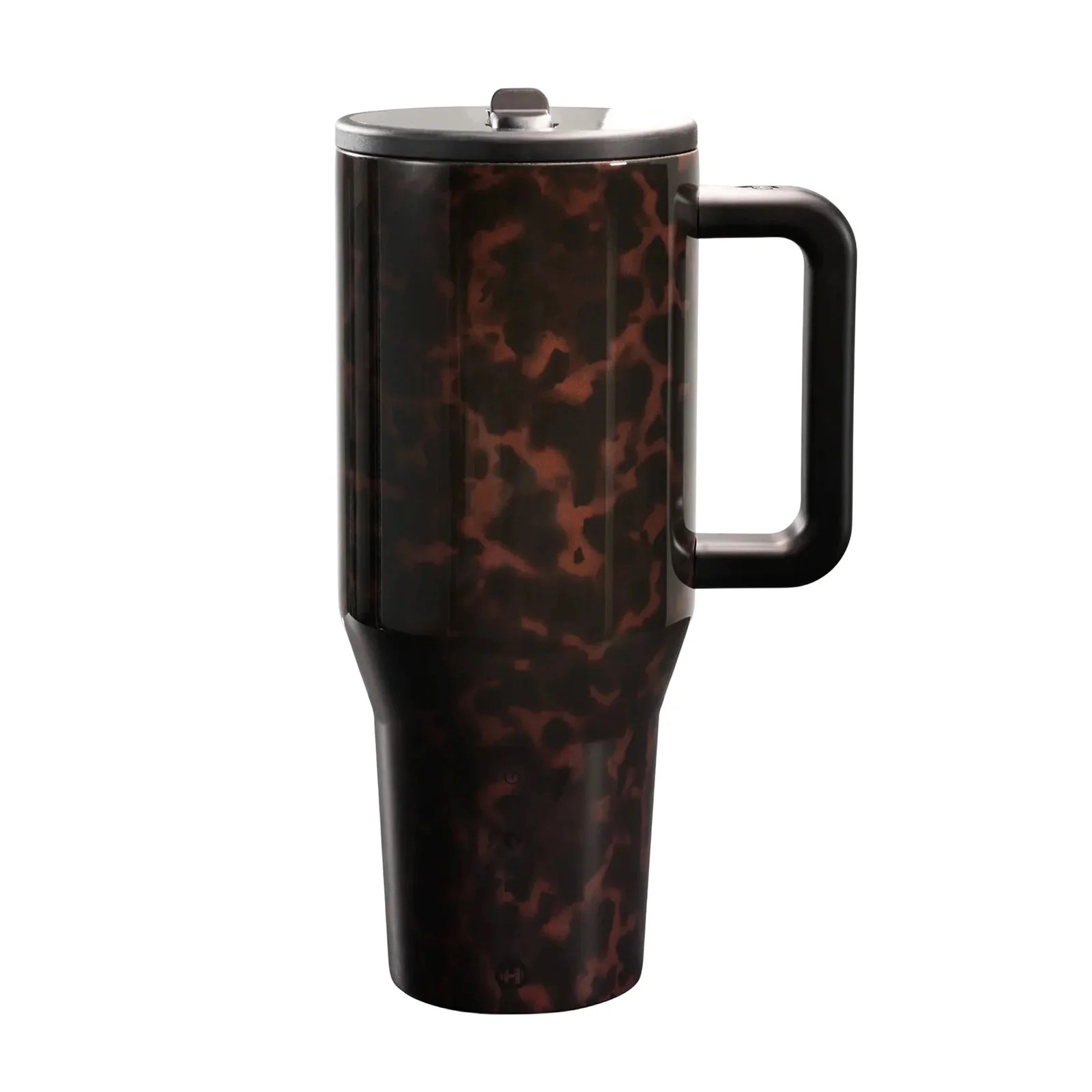 Tortoise Shell 40oz Traveler Handle Stainless Steel Large Capacity Thermos Cup Ergonomic Design V... | Walmart (US)