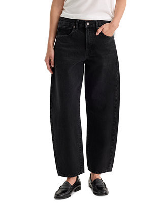 Women's Vintage Mid-Rise Barrel-Leg Ankle Jeans | Macy's