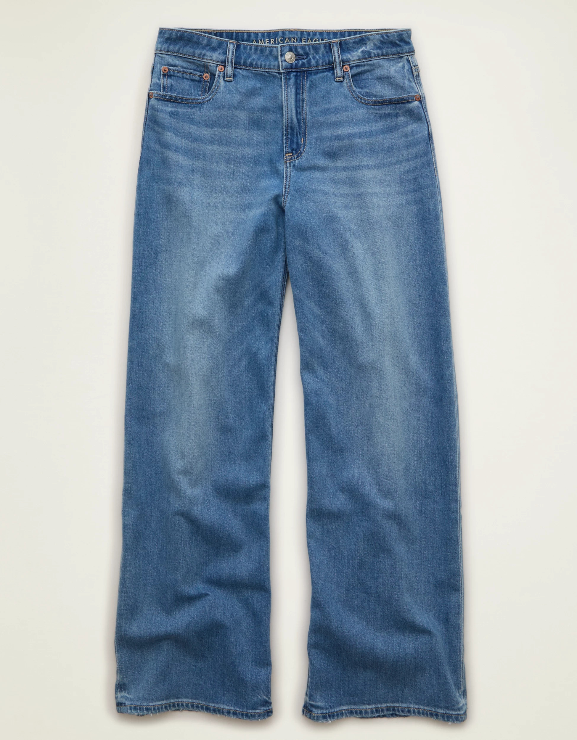 AE Super High-Waisted Baggy Wide-Leg Jean | American Eagle Outfitters (US & CA)
