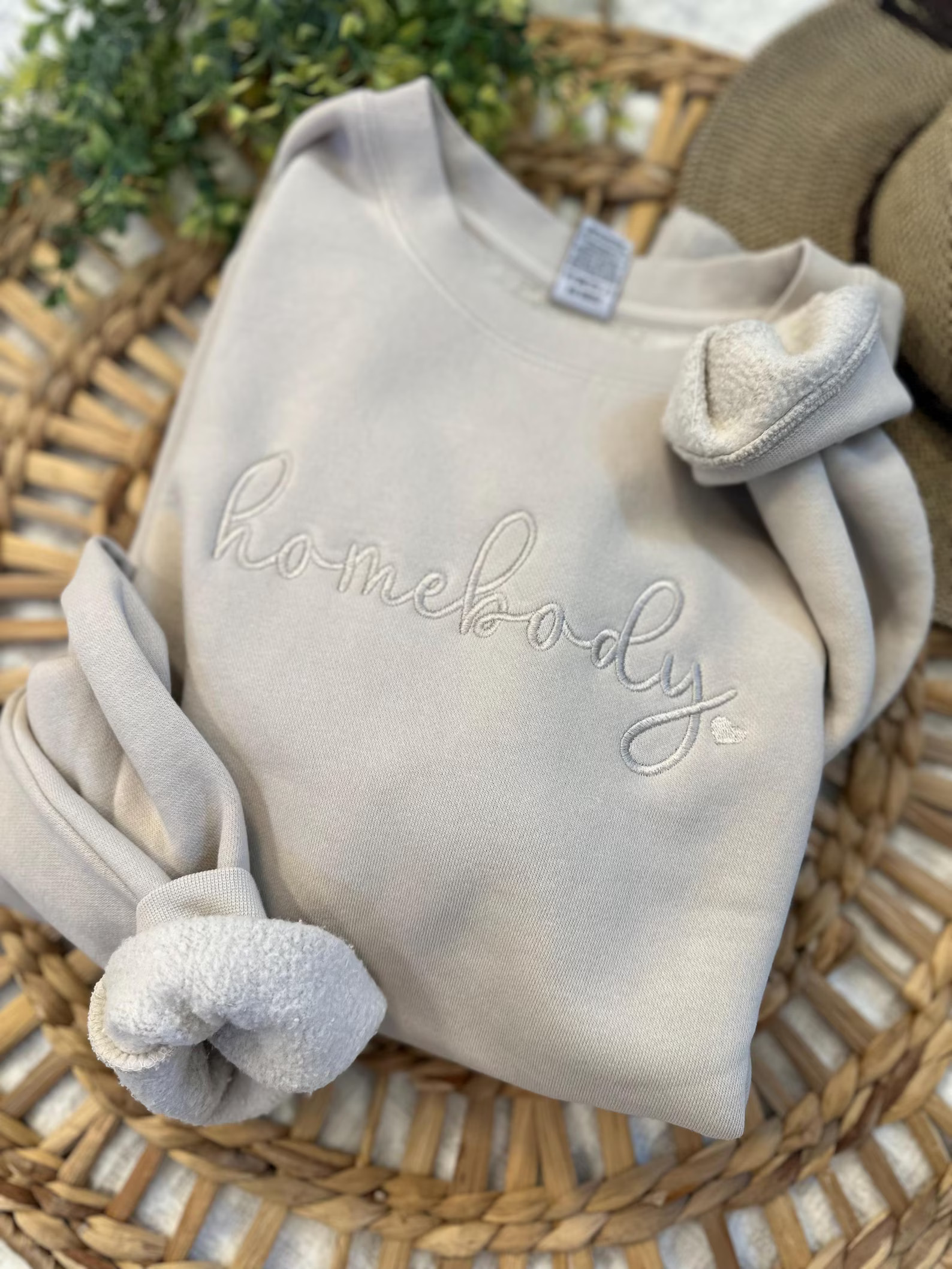 Homebody Lounge Sweatshirt - Embroidered Homebody Sweatshirt - Lazy Day Crewneck - Let's Stay Hom... | Etsy (US)