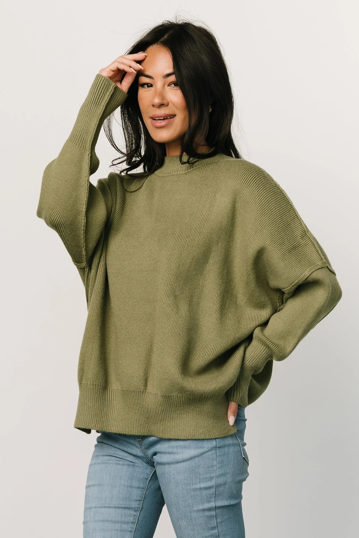 Jeremiah Knit Sweater | Olive | Baltic Born