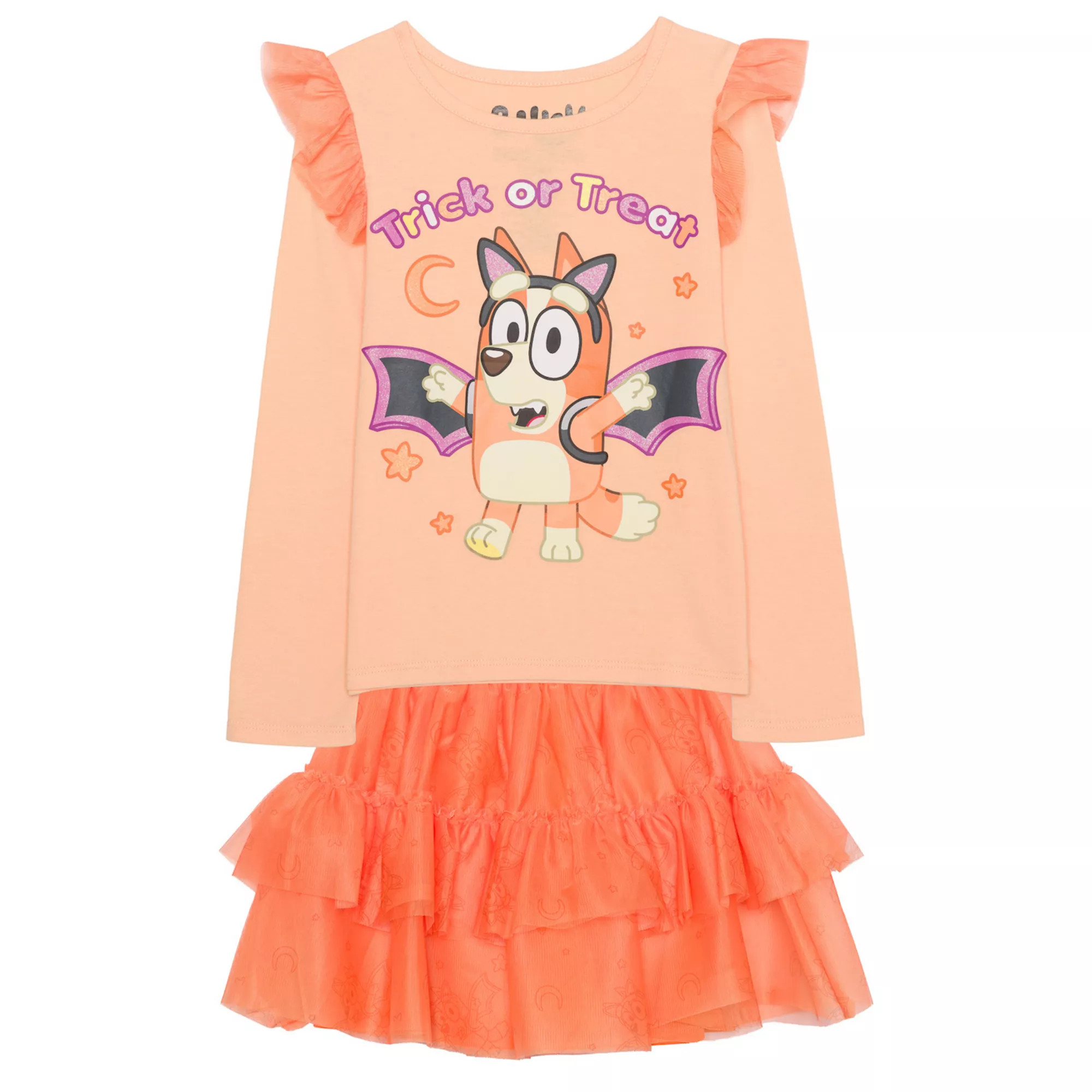 Girls 4-12 Bluey Trick or Treat 2-pc. Long Sleeve Top & Skirt Set | Kohl's