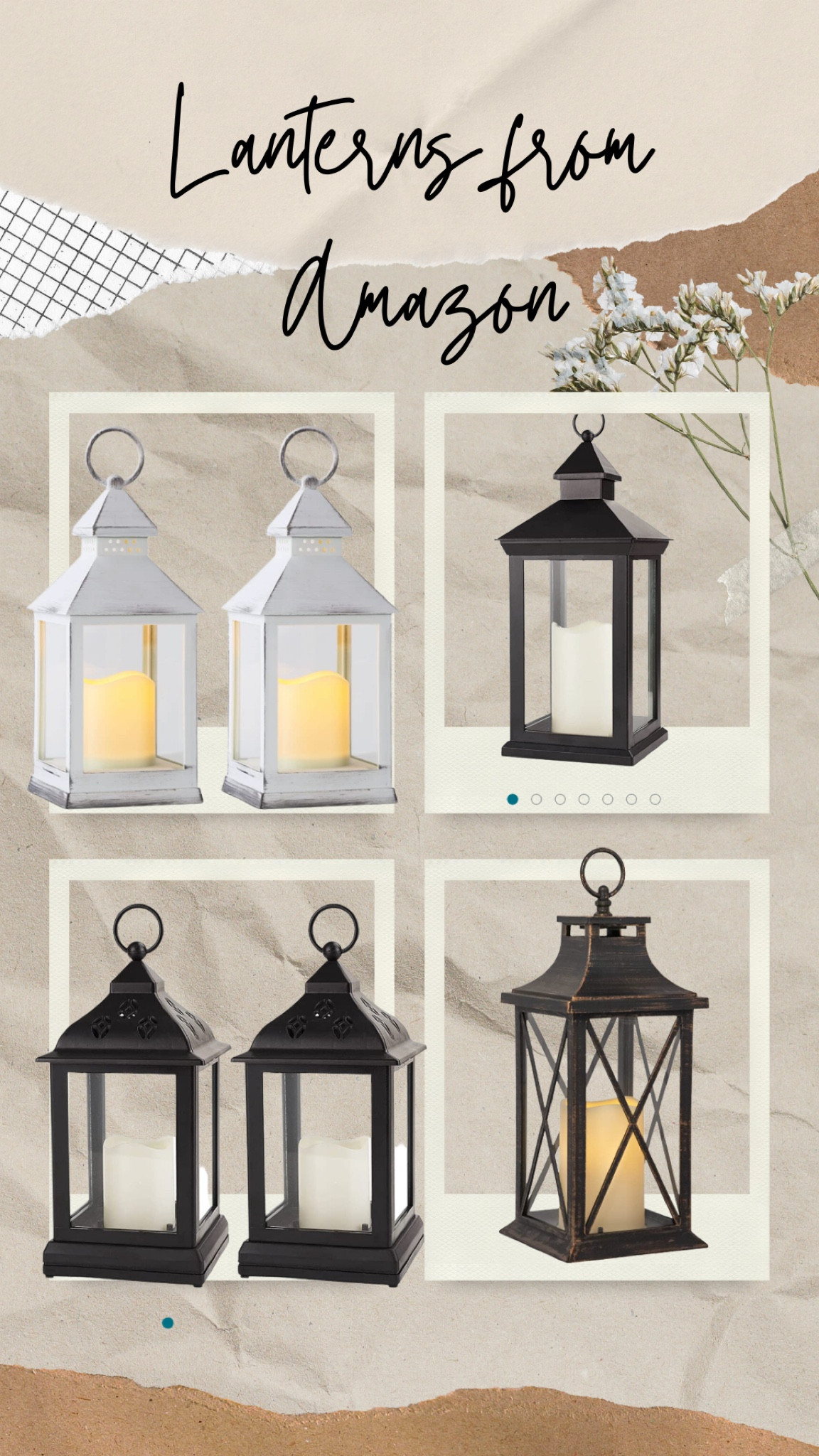 The perfect outdoor lighting is a lantern  
