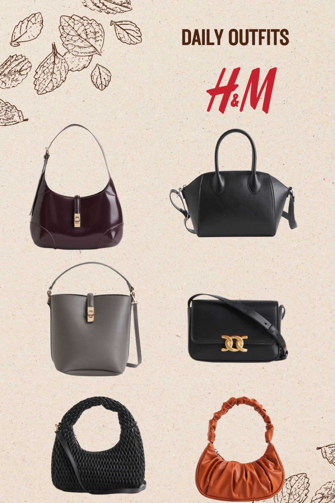 Designer inspired bags from H&M 

#LTKstyletip