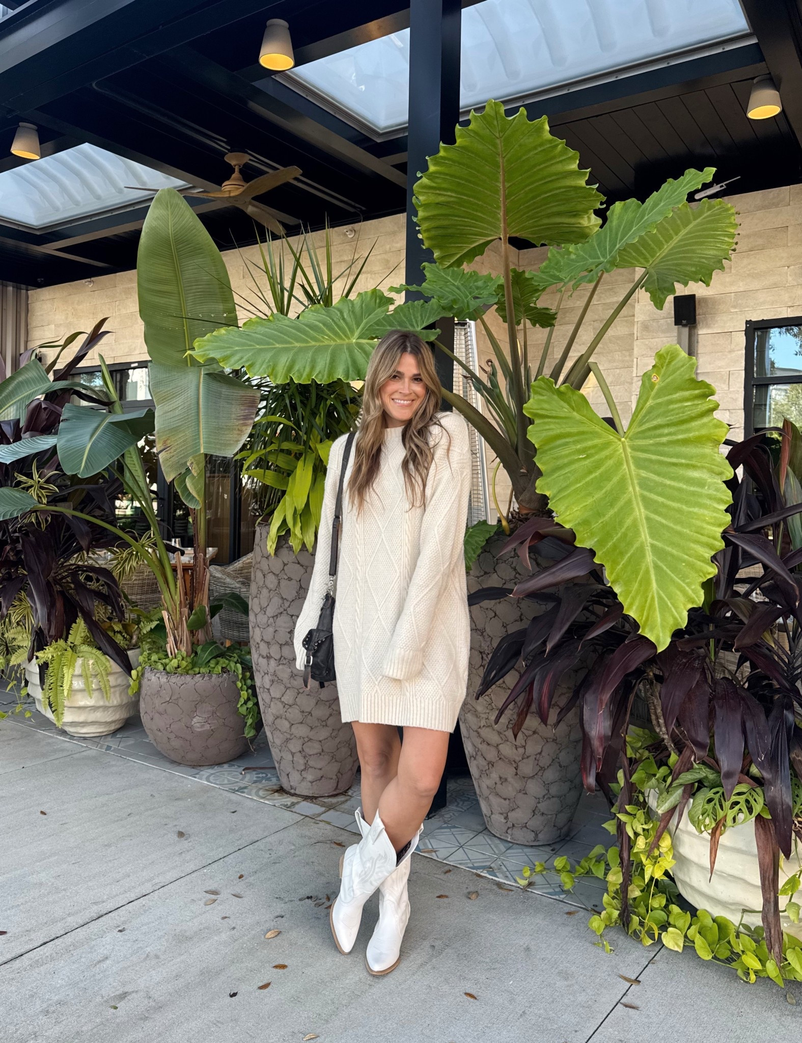 Still love a comfy sweater dress for a date night outfit! And this one comes in multiple colors! I’m 5’10 wearing a large because I like that oversized slouchy look!

#LTKFindsUnder100 #LTKootd #LTKOver40