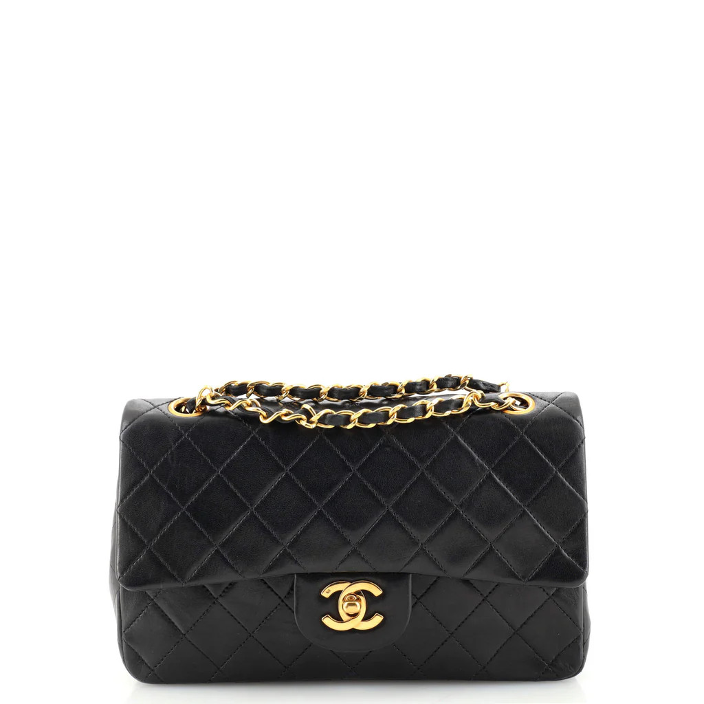 Vintage Classic Double Flap Bag Quilted Lambskin Small | Rebag