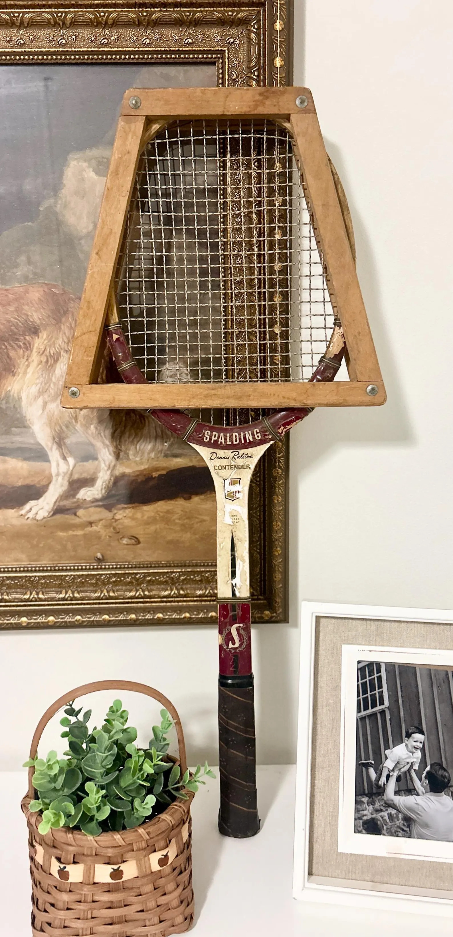 Vintage Spalding Dennis Ralston Contender Wooden Tennis Racket with Press | Etsy (Global)
