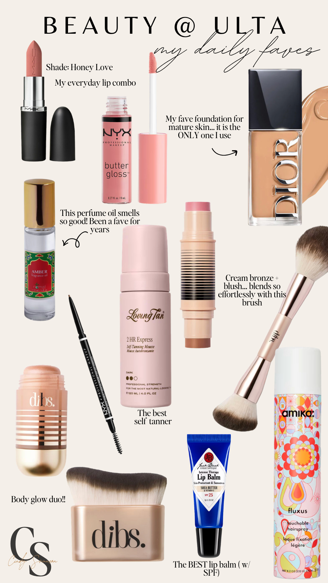 My all time beauty faves! I reach for most (if not all) of these products daily!! Can all be bought at Ulta... one stop shop!  

 #LTKU #LTKOver40 #LTKBeauty