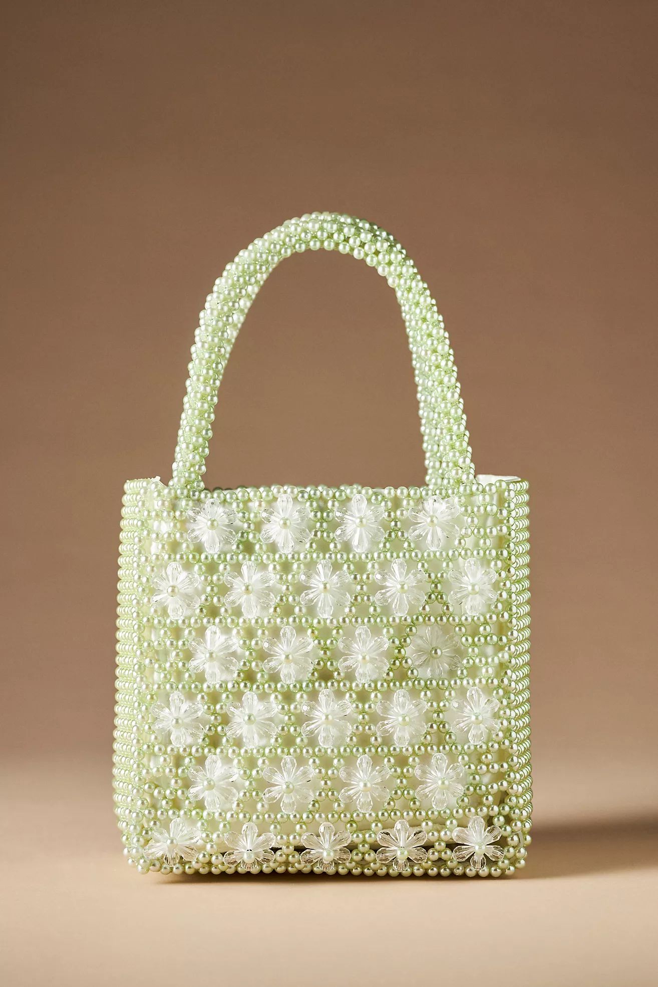 Beaded Floral Mini Tote | Anthropologie (US)