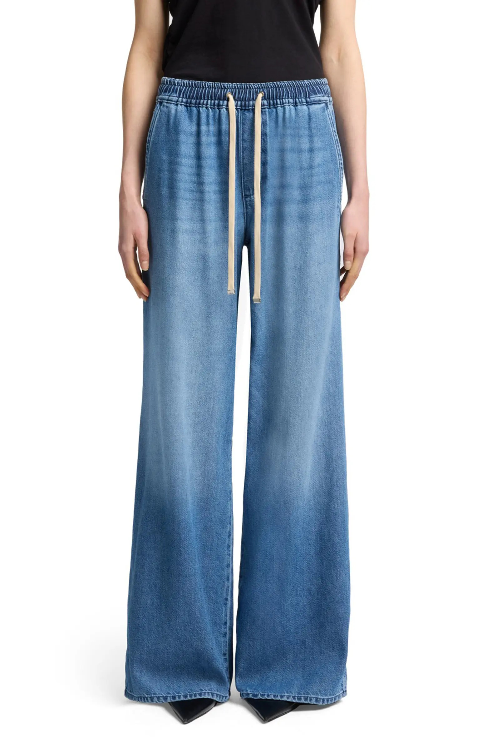 Pull-On High Waist Wide Leg Jeans | Nordstrom