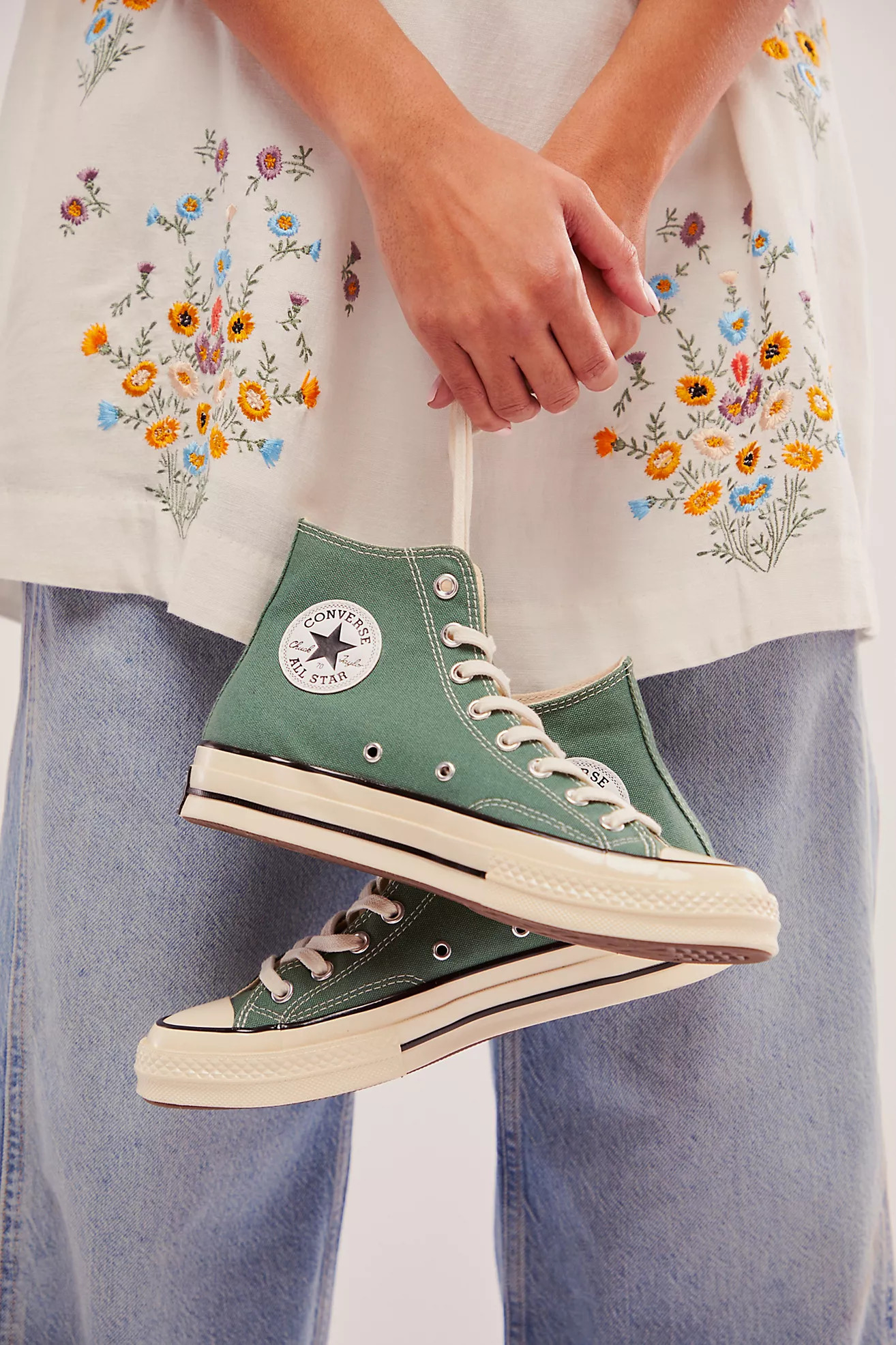 Chuck 70 Recycled Canvas Hi-Top Sneakers | Free People (Global - UK&FR Excluded)