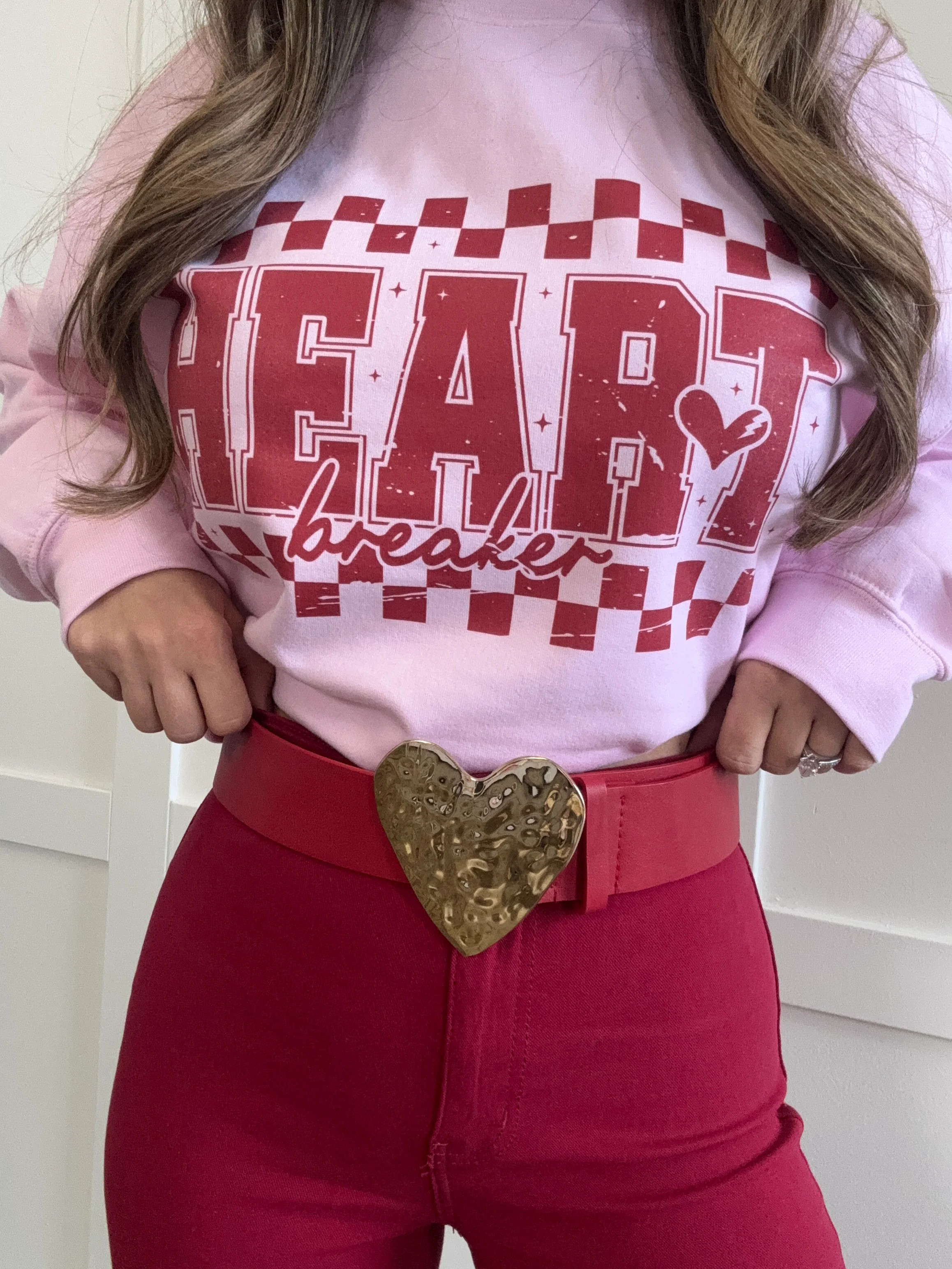 Be Mine Metal Heart Belt | Willow Boutique