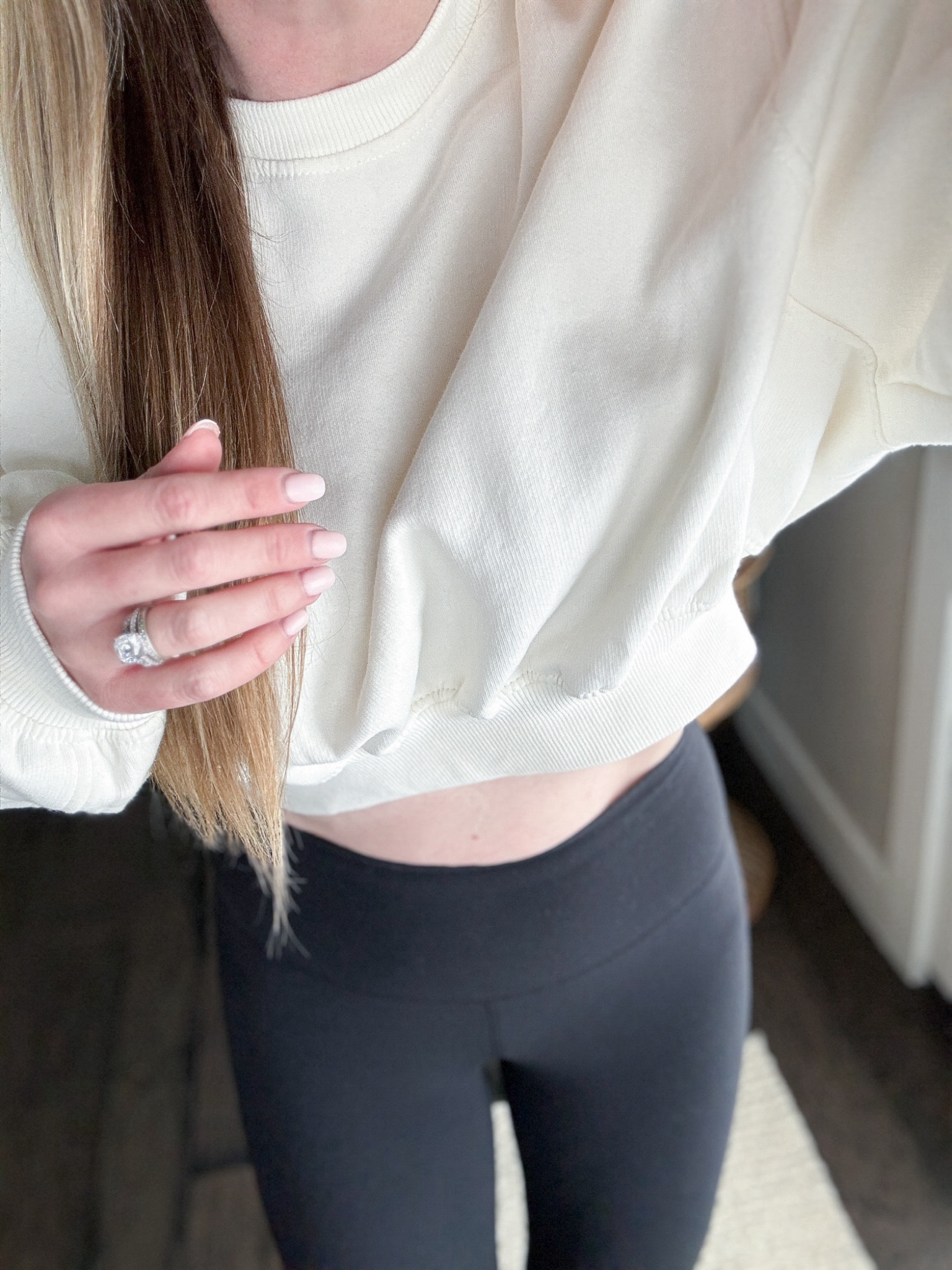 

Athleisure Outfit - Black Align Leggings - Cropped Sweatshirt -  Leggings - Casual Outfit - Lululemon 

#lululemon 

#LTKfitness #LTKover40