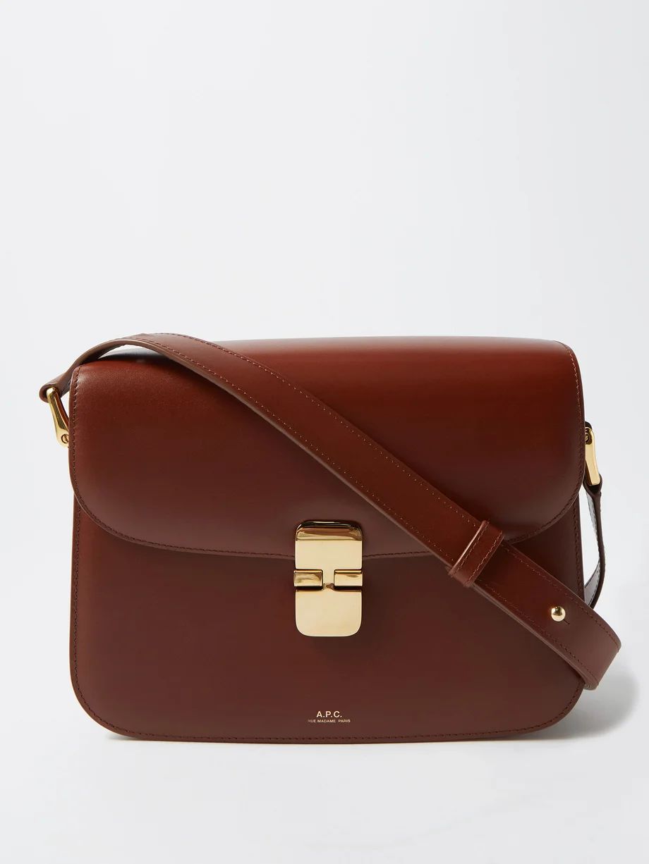 Grace large smooth-leather shoulder bag | Matches (UK)