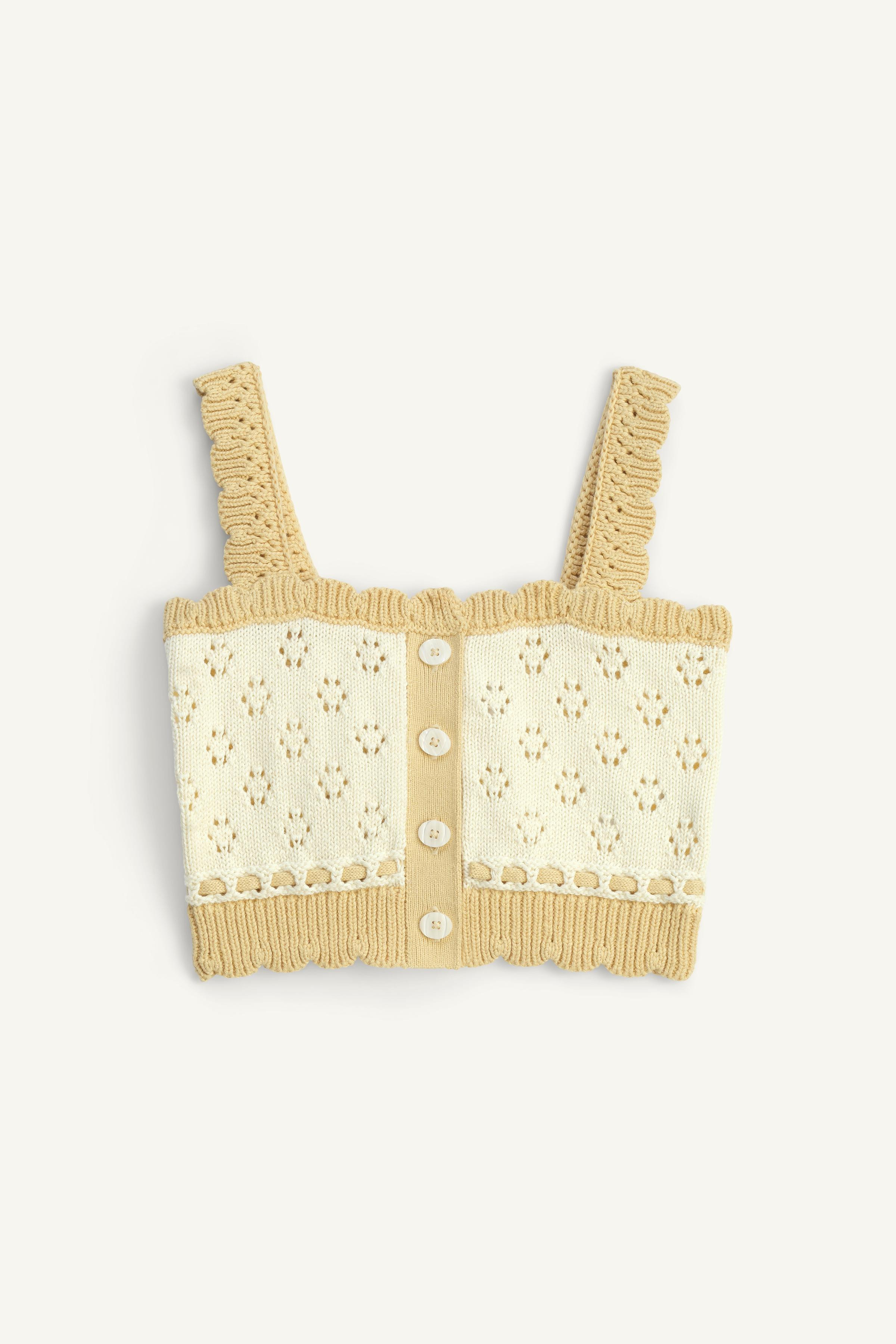 LIMITED EDITION OPENWORK KNIT TOP | Zara US