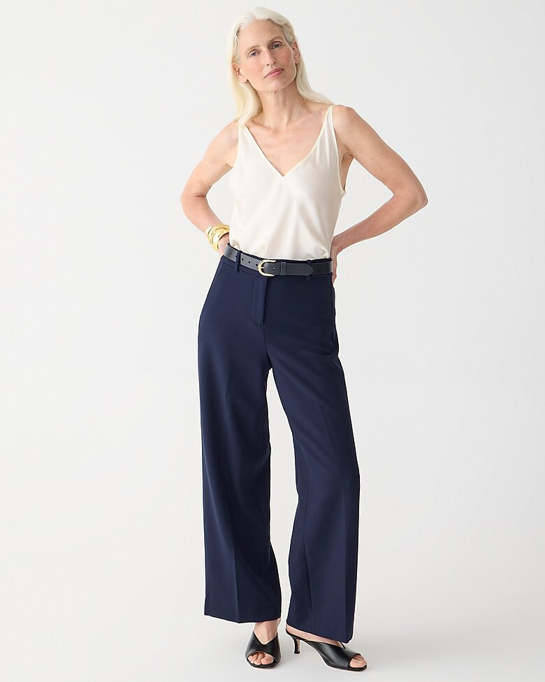 Sydney wide-leg pant in four-season stretch | J. Crew US