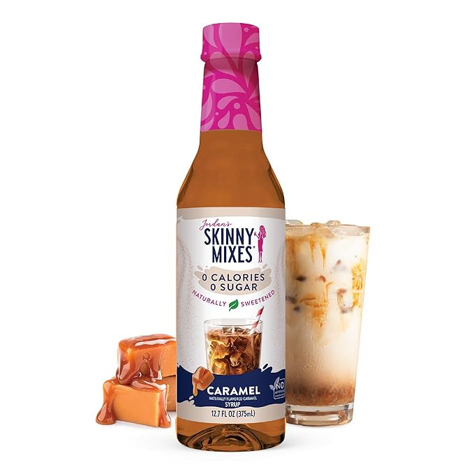 Jordan's Skinny Syrups Sugar Free Syrup, Caramel Syrup, 12.7 oz, Zero Sugar and Zero Calorie Flav... | Amazon (US)