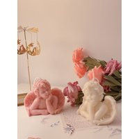 Cherub Angel Soy Wax Candle, Home Decor Hand Poured Scented Romantic & Elegant Gift | Etsy (US)