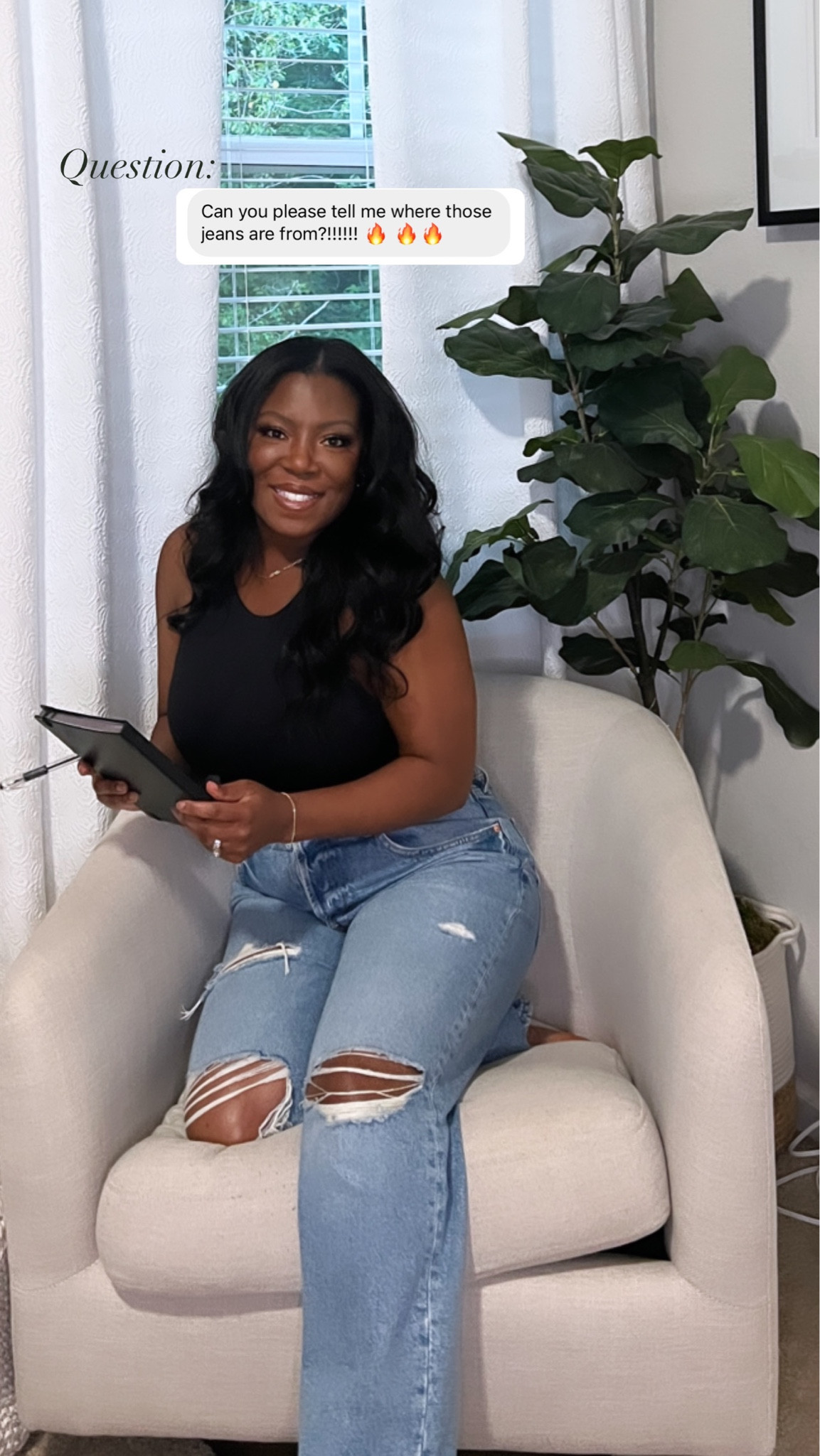 Answer: H&M jeans never disappoint especially with the 90s boyfriend fit high- waisted jeans 👖

#HM #denim #boyfriendjeans 

#LTKFind #LTKstyletip #LTKunder50