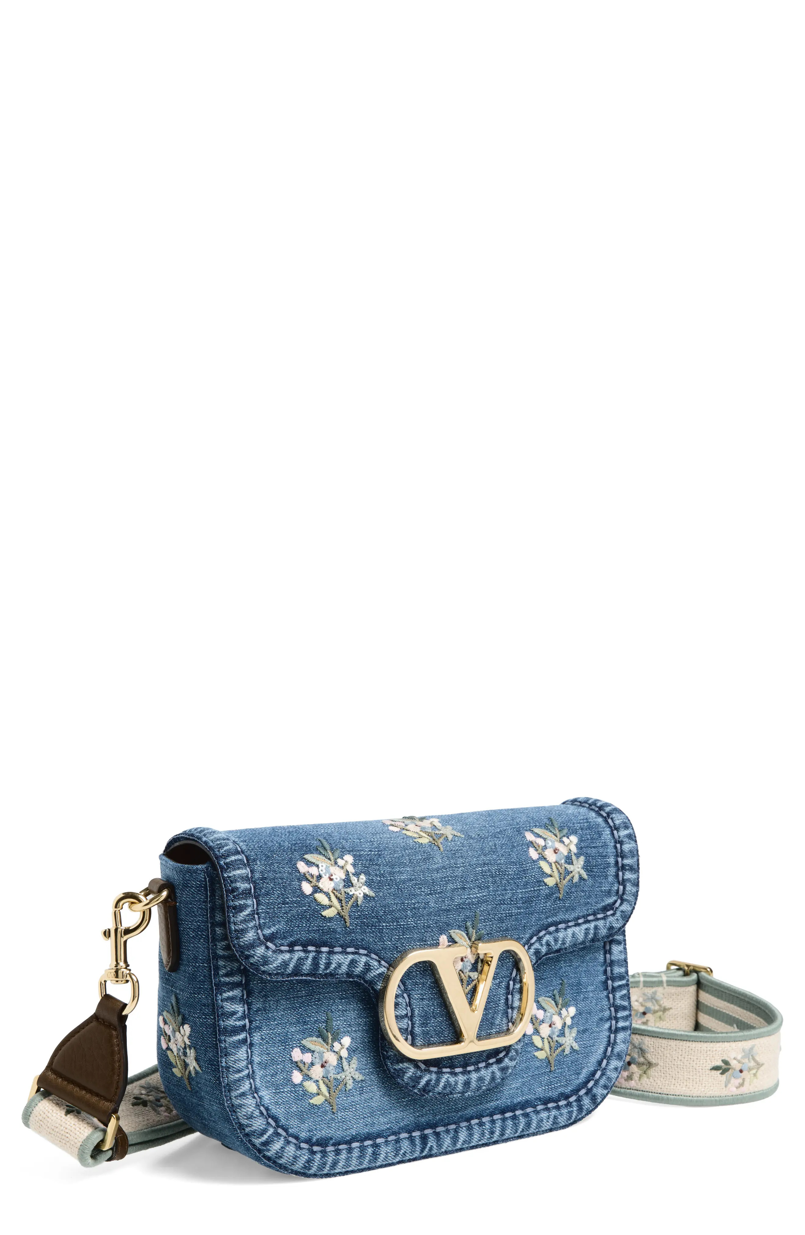 Valentino Garavani Alltime Denim Shoulder Bag (Women) | Nordstrom | Nordstrom