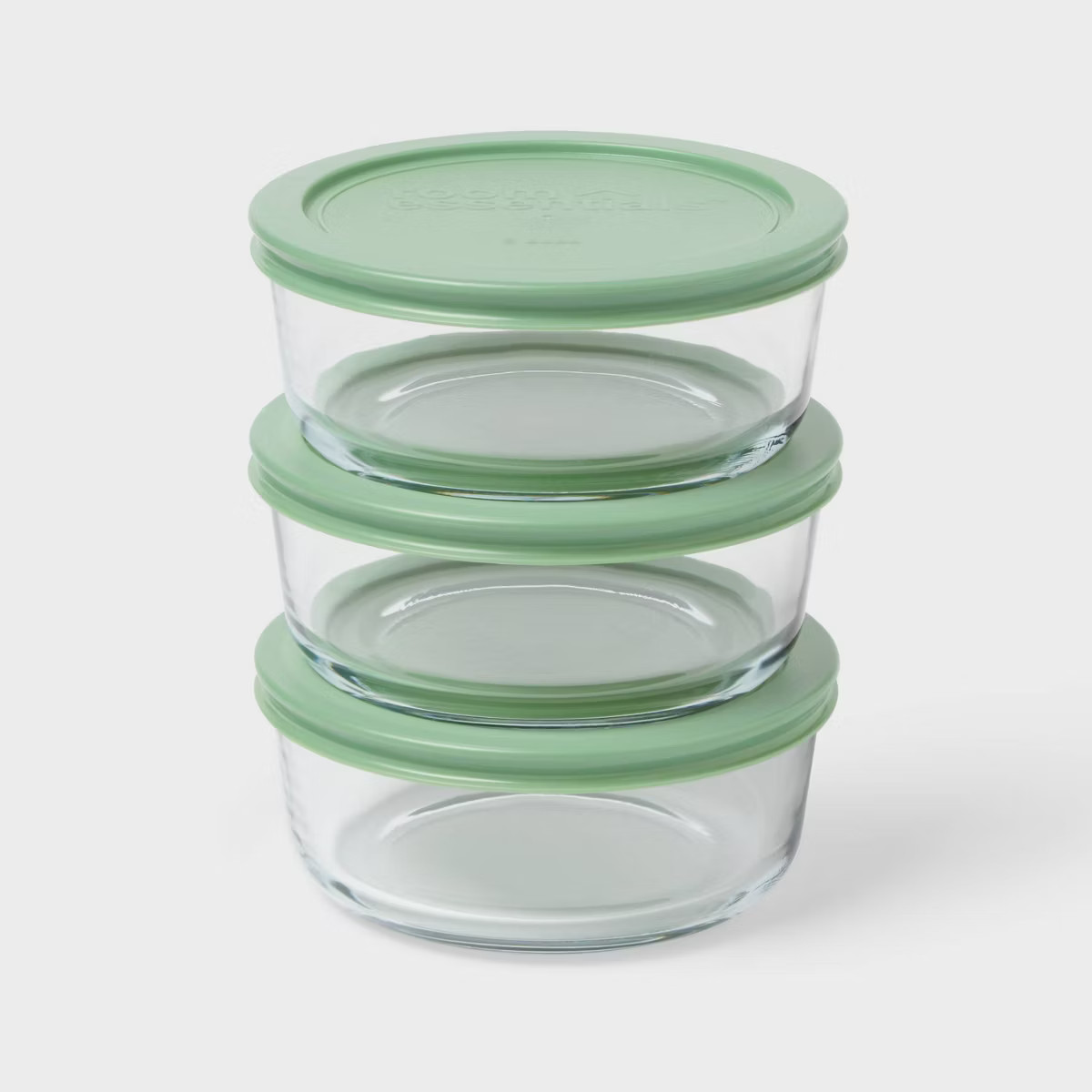 3pk Glass Round Food Storage Container Set - Room Essentials™ | Target