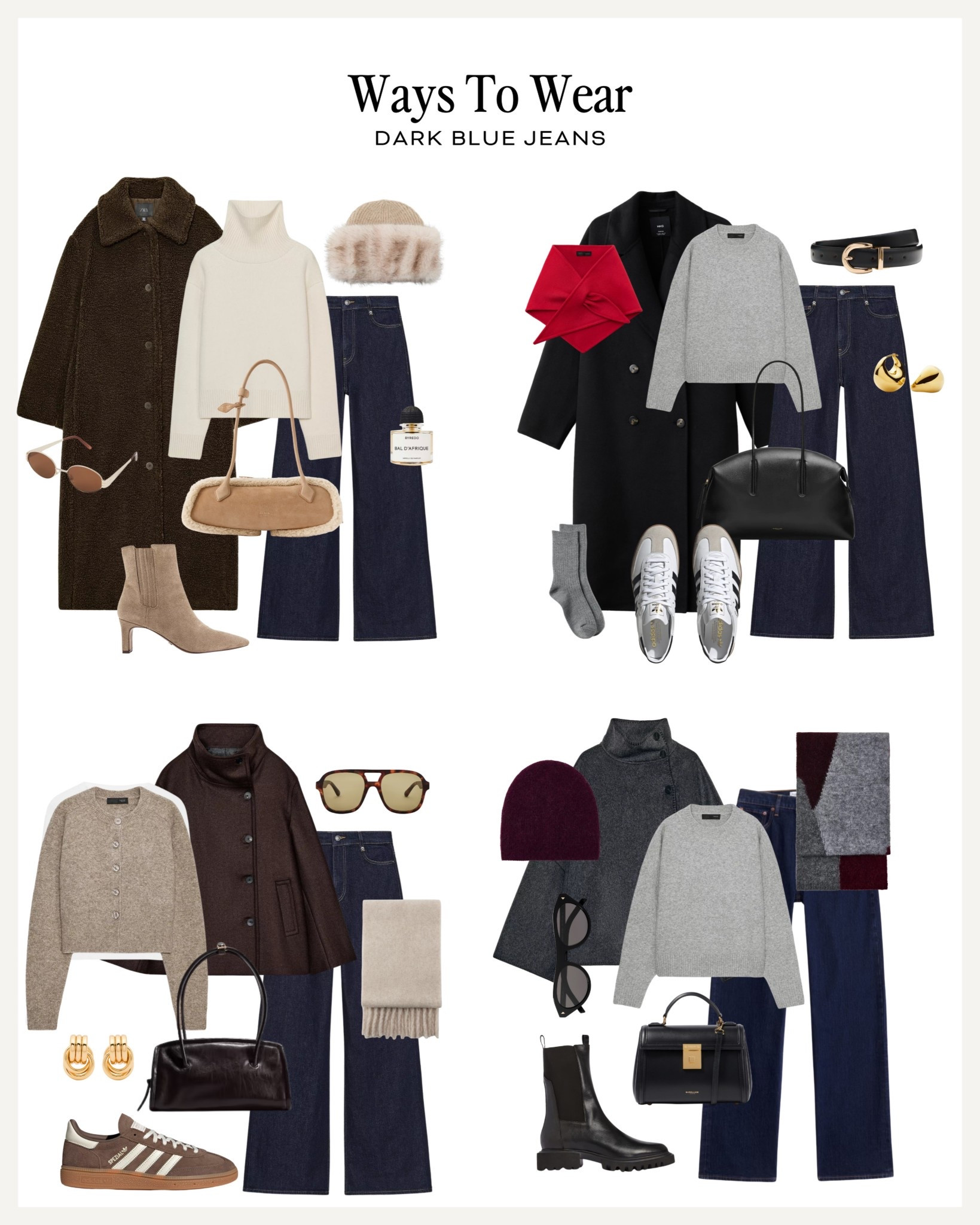 Ways to wear dark blue jeans for winter ❄️ 

#LTKwinter #LTKuk