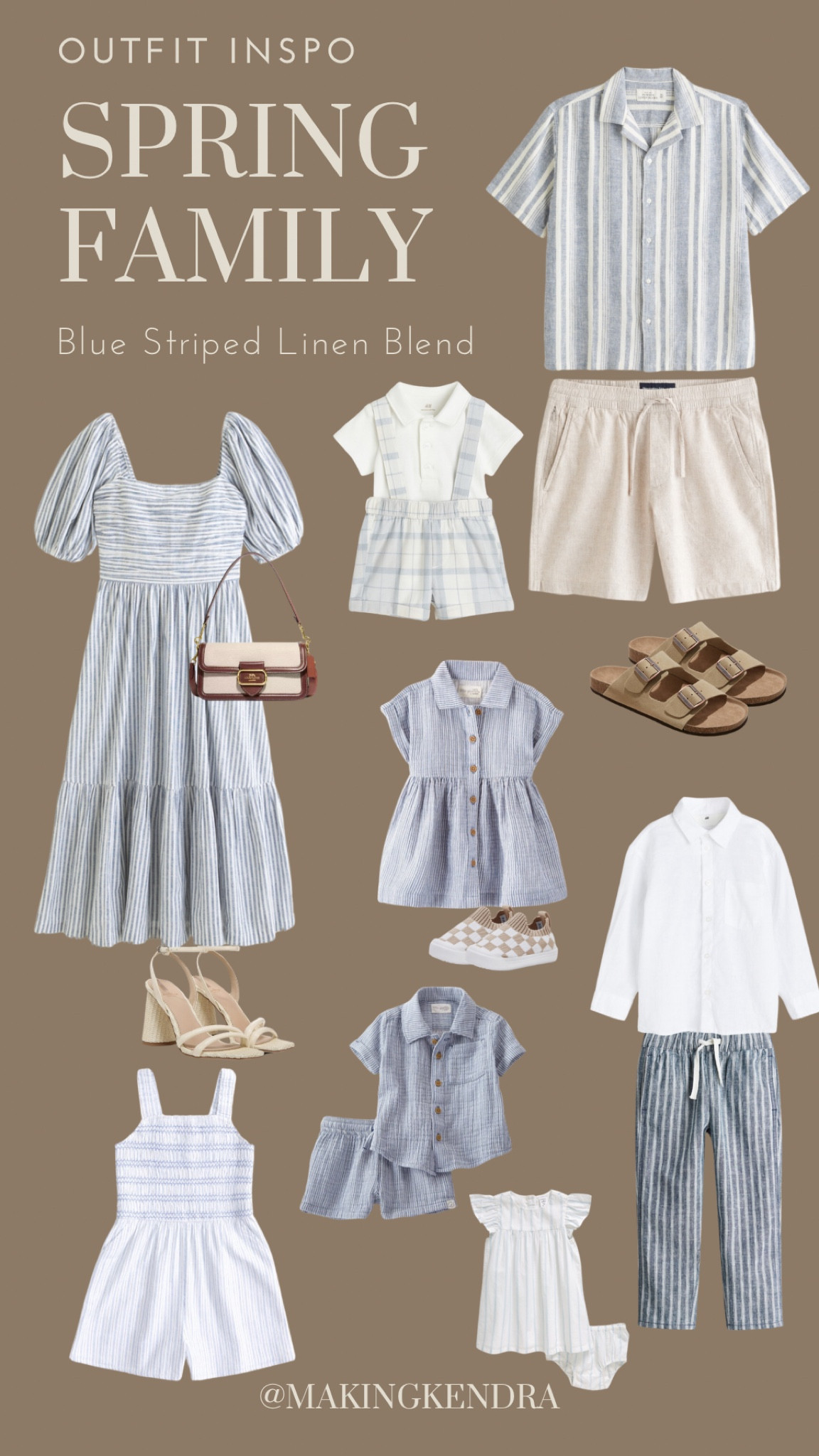 Heading into the sunshine with the fam in comfy, cute linen-blend stripes! ☀️ This breathable fabric is perfect for keeping cool on warm days, and the stripes add a touch of preppy style.  We all love how cool and put-together we feel in these outfits.  Check out the links to shop the look for yourselves! #ltkfamily #ltkstyle #ltkseasonal #linenlove #stripes #summervibes