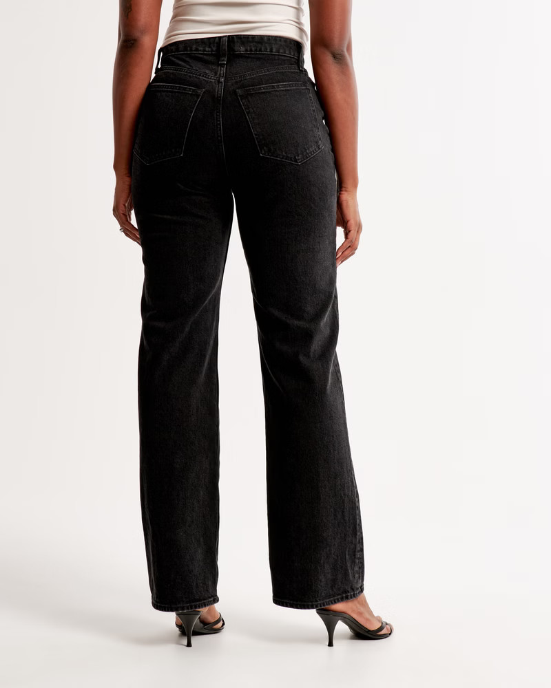 Curve Love High Rise 90s Relaxed Jean | Abercrombie & Fitch (US)