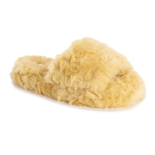 MUK LUKS Women's Orla Slipper,Yellow,L | Amazon (US)