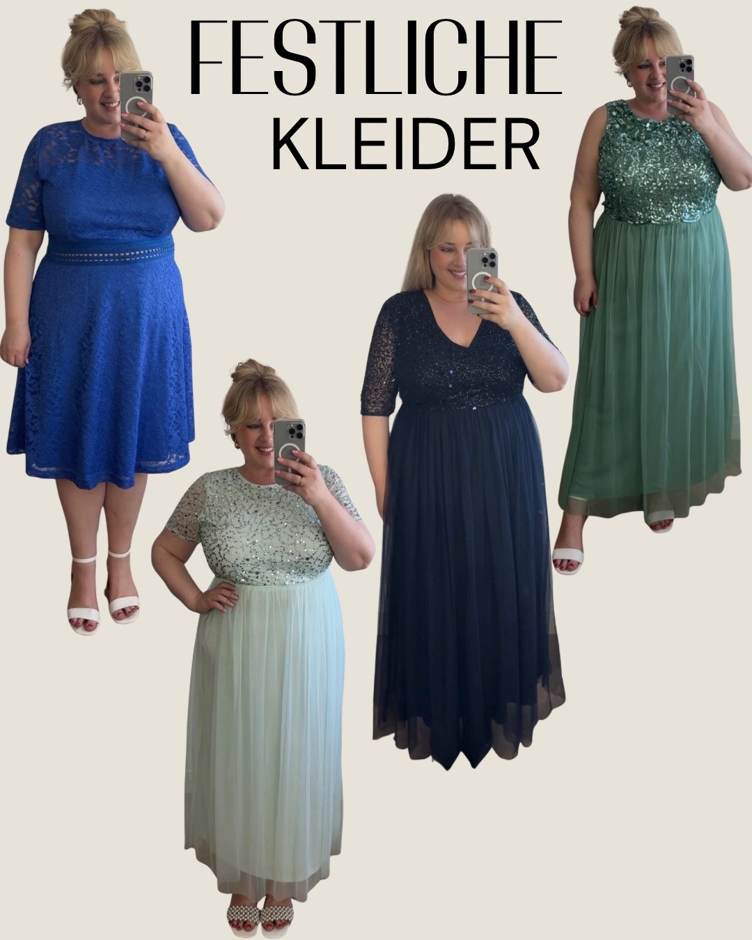 Festliche Kleider 👗 

20% sparen mit dem Code: OSTERN26 
nur bis 6.4. einmalig pro Kundin in der App bei Bon Prix einlösbar

#abendkleid #dress #plussizefashion

#LTKplussize #LTKkleider #LTKdeutschland