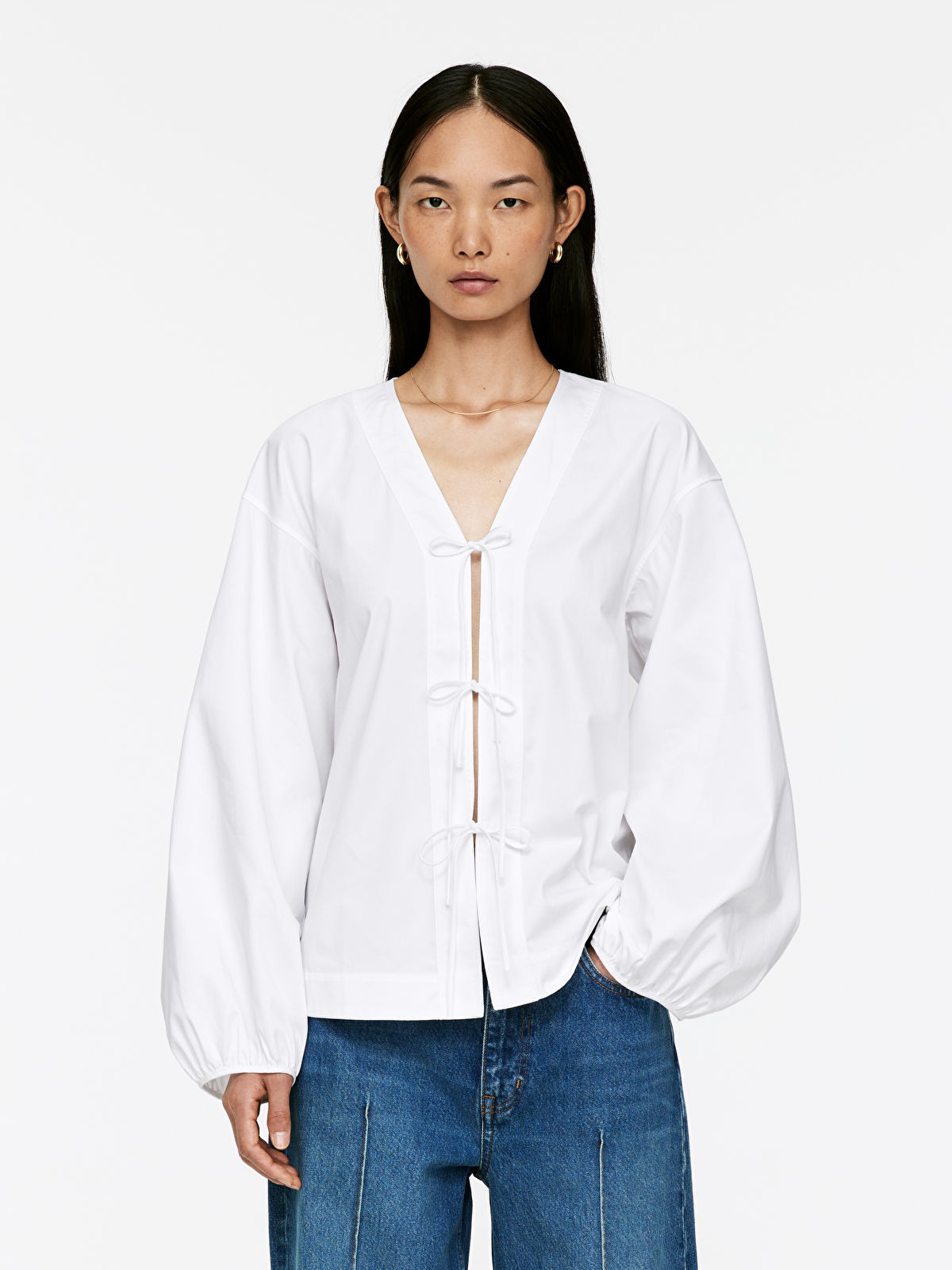 Puff-Sleeve Blouse | Arket UK
