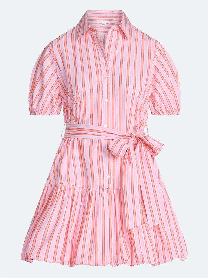 Free Assembly Women's and Women's Plus Cotton Mini Dress with Puff Sleeves, Sizes XS-4X | Walmart (US)