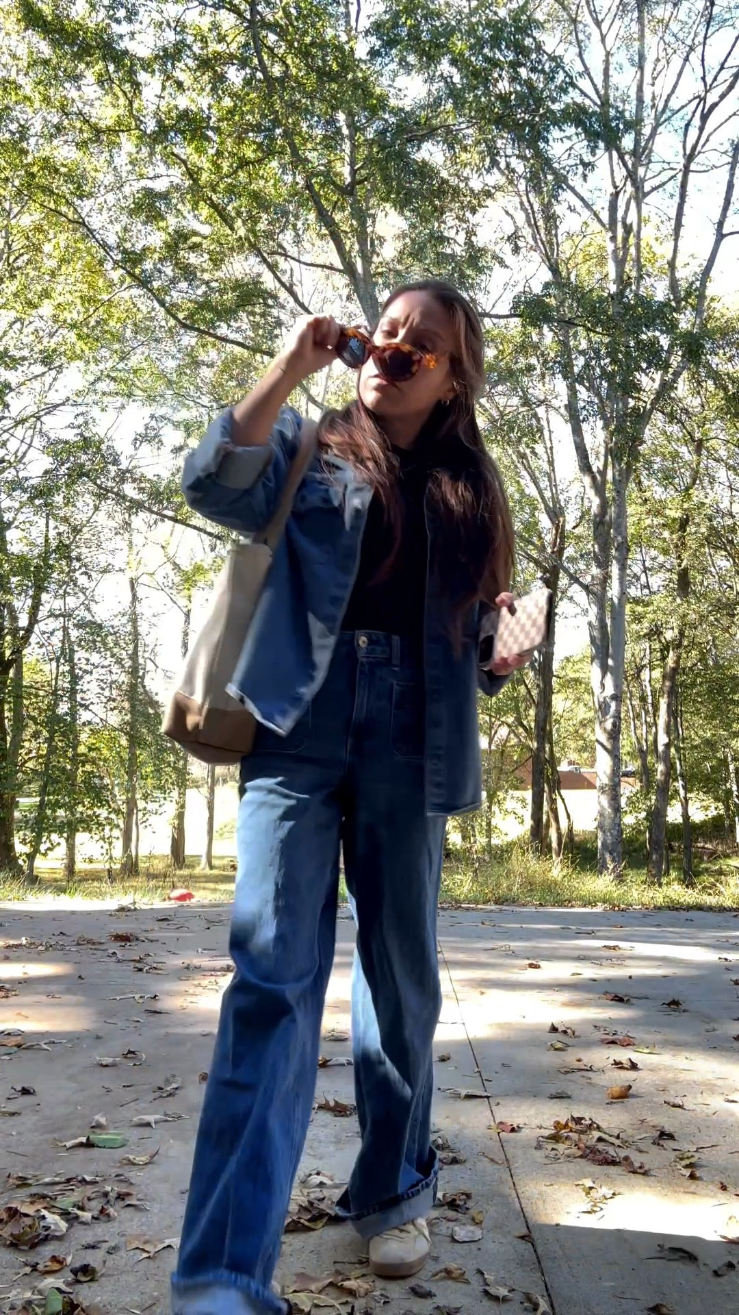 head to toe denim on denim inspired Madewell for fall! These jeans in store were $13 just saying 🤌🏽 wearing a size 0 but def could size down to a 00 but wasn’t available. Wearing a size XL in denim jacket for over sized fit!

#LTKSeasonal #LTKPetite