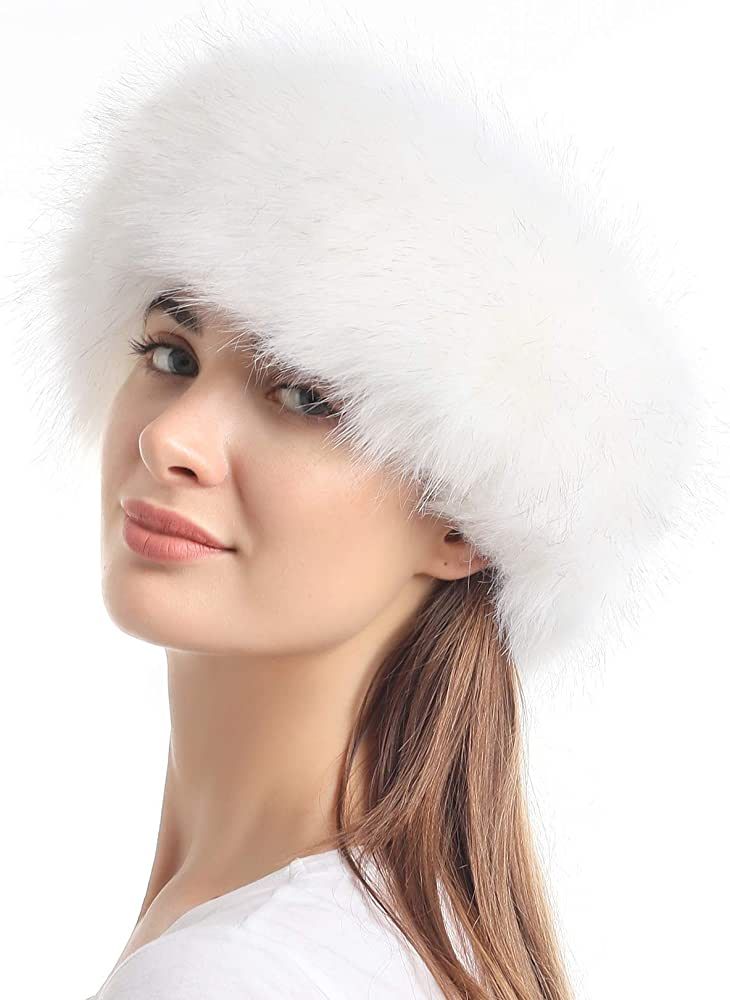 sy soul young Faux Fur Headband with Elastic for Women's Winter Earwarmer Earmuff | Amazon (US)