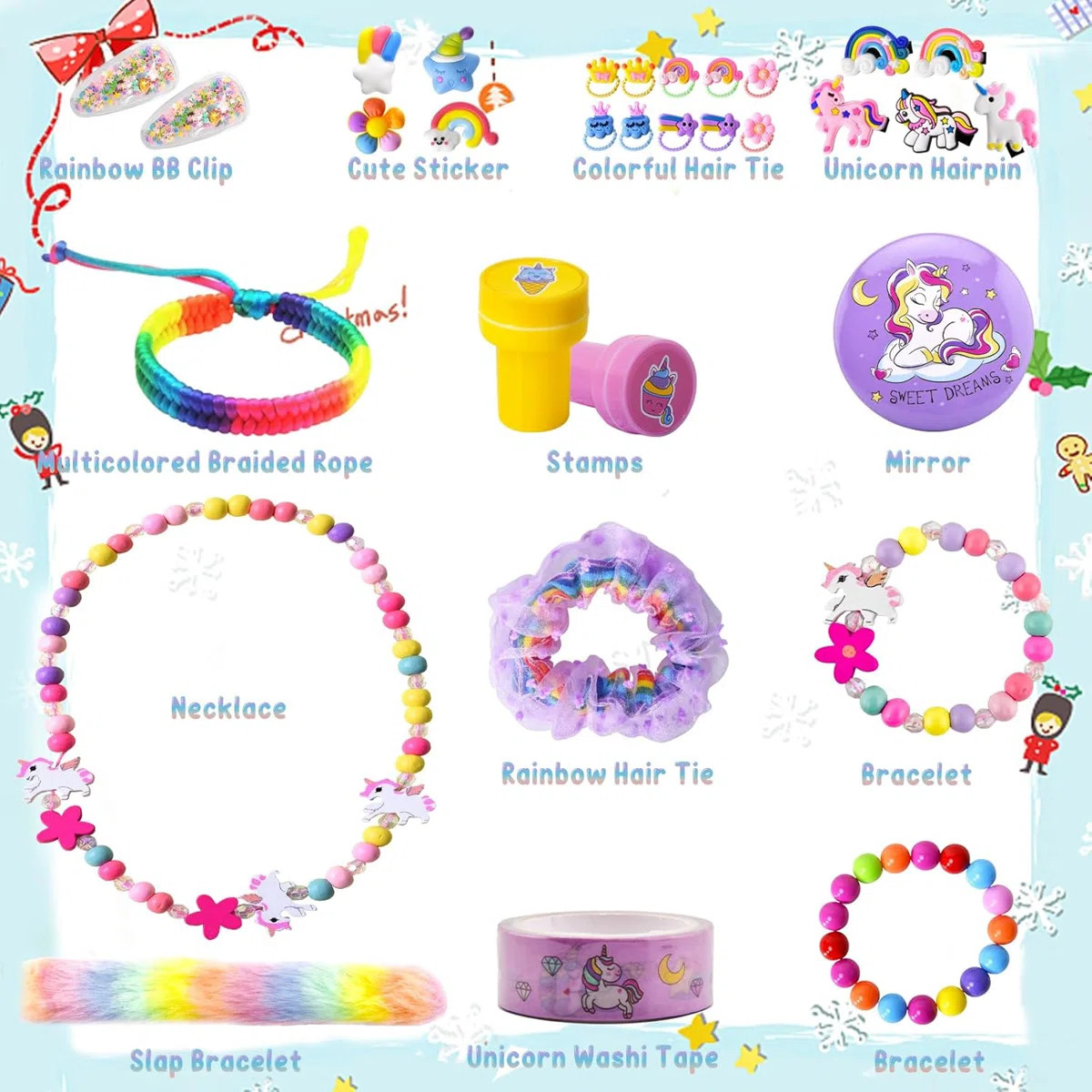 Advent Calendar for Girls – Christmas Countdown Calendar with 24 Unique Jewelry & Accessories G... | Wayfair North America