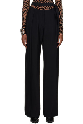 Mugler - Black Fluid Trousers | SSENSE