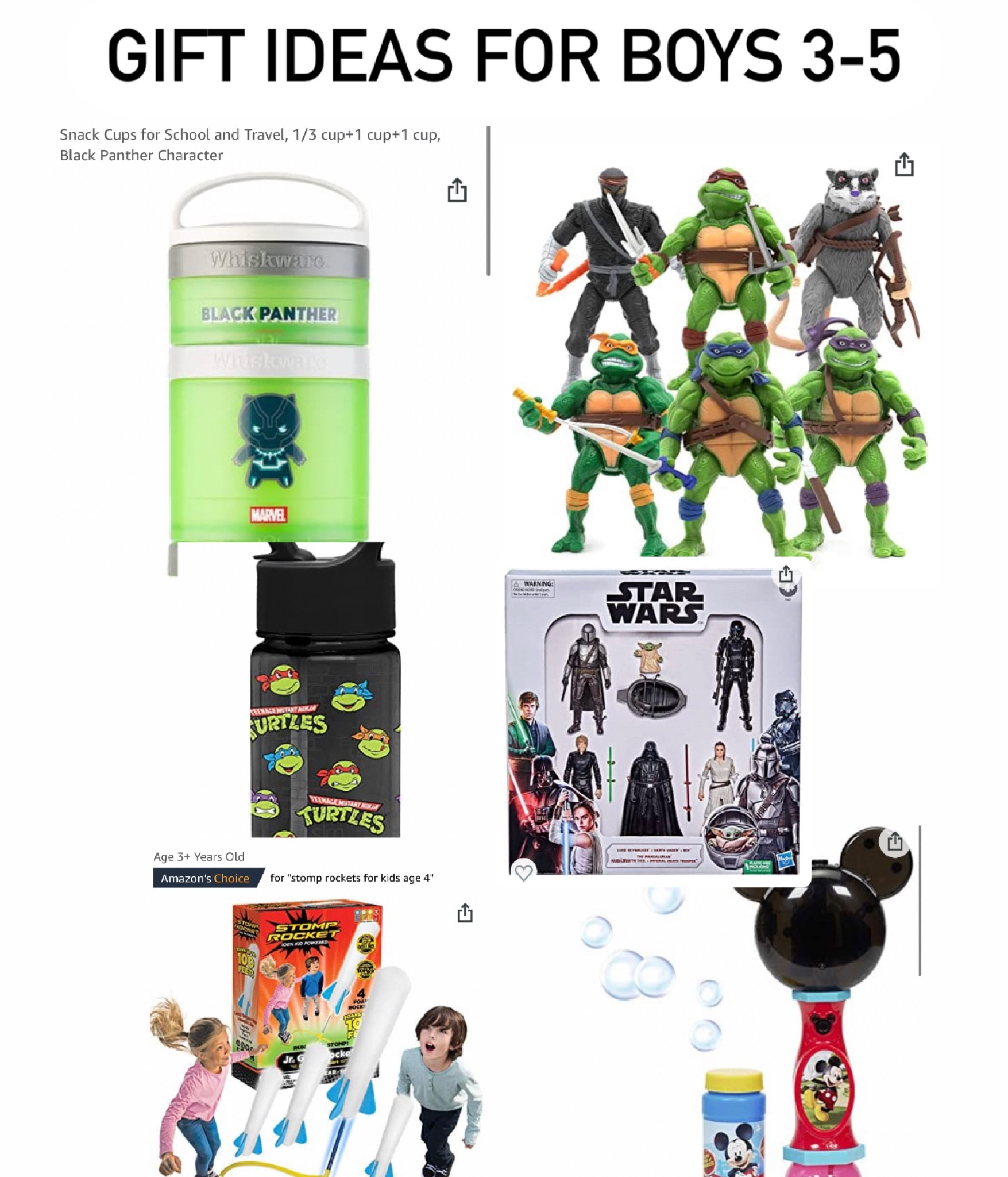 Gift ideas for boys 3-5! 

#LTKunder50 #LTKGiftGuide #LTKHoliday